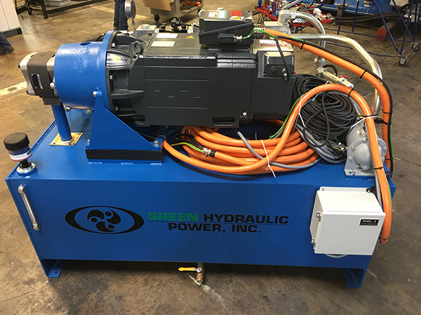 green hydraulic power unit