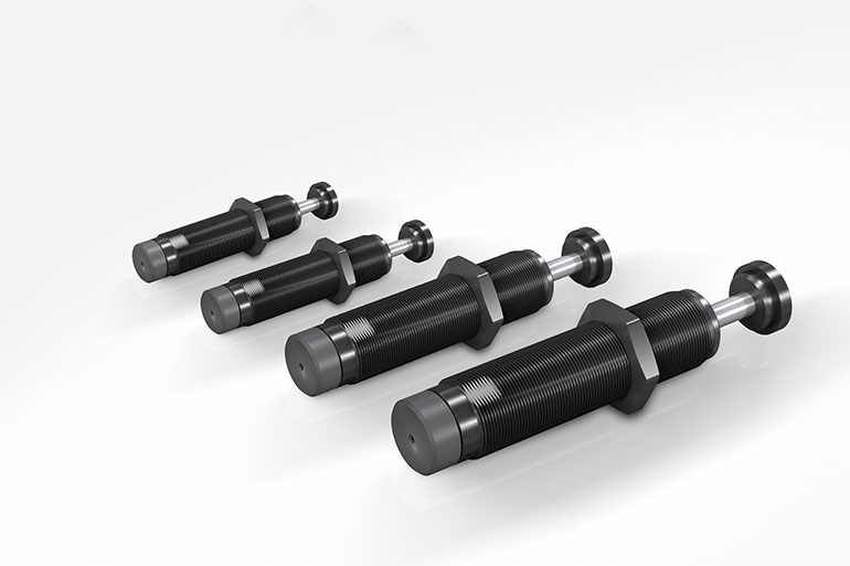 Miniature industrial shock absorbers Image courtesy of ACE Controls