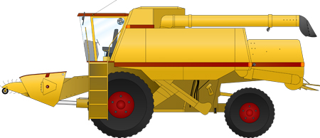 Agricultural hydraulic design combine