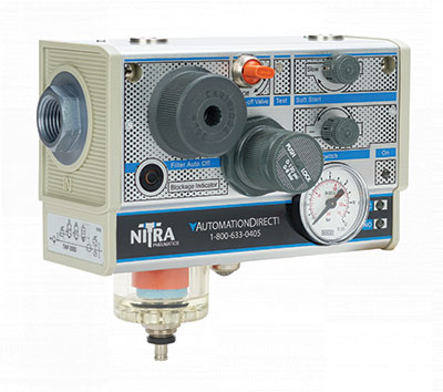 Total Air Prep Units: This NITRA TAP high-flow unit combines multiple air-prep functions in a single easy-to-install device, saving time and money as compared to purchasing and installing multiple components.