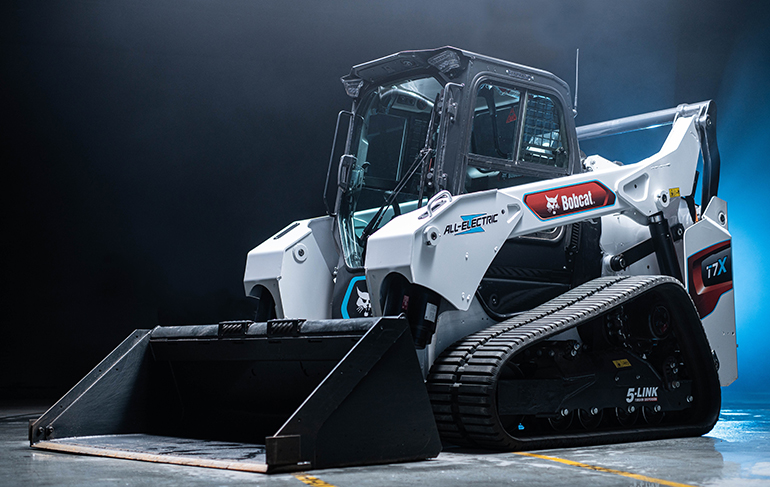 All-electric Bobcat T7X compact track loader