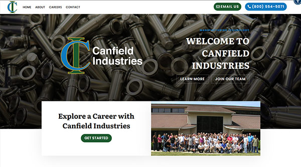 Canfield-Industries-corporate-website