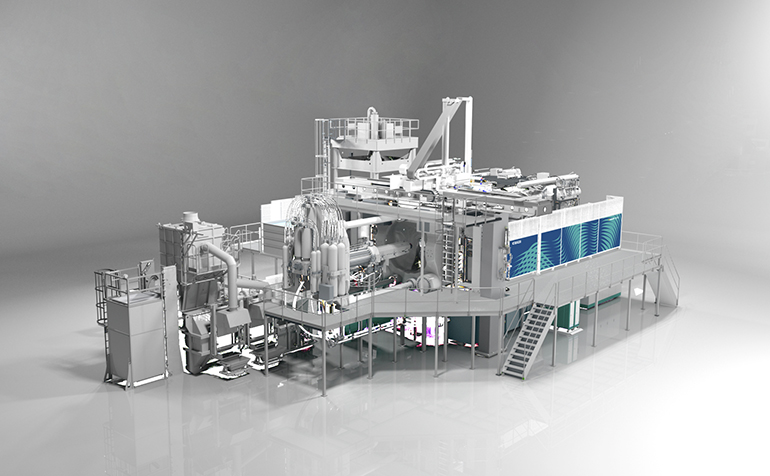 The die casting machine Carat 920 from Bühler is equipped with a hydraulic accumulator system from Roth Hydraulics. (Photo: Bühler AG)