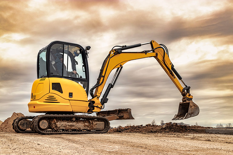 Reducing weight on mobile machines, especially compact ones like this mini excavator, is crucial to efficient, environmentally friendly designs. Hydraulics can play a part in many ways.