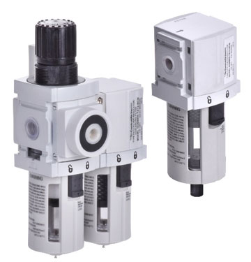 Control Air type FA10 coalescing filter and the type FA12 filter regulator/coalescing filter combo