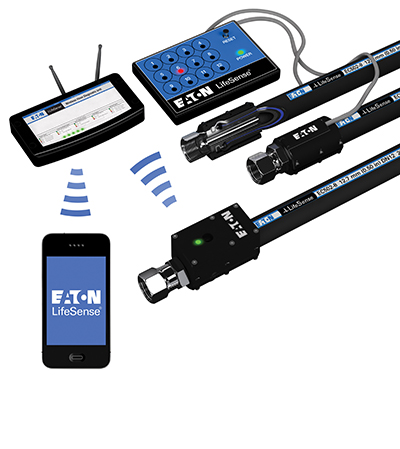 Eaton's LifeSense Hydraulic Hose Product and Wireless Device