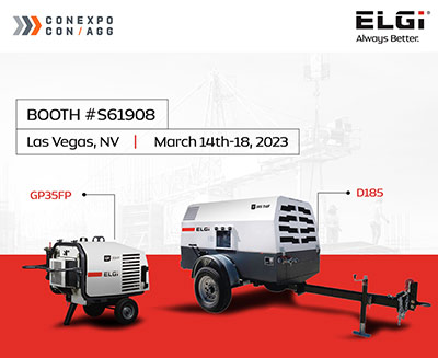 ELGi's range of portable compressors is designed to be durable, fuel-efficient, quiet, and reliable. All ELGi portable air compressors are backed with a five-year/unlimited-hour air-end warranty.