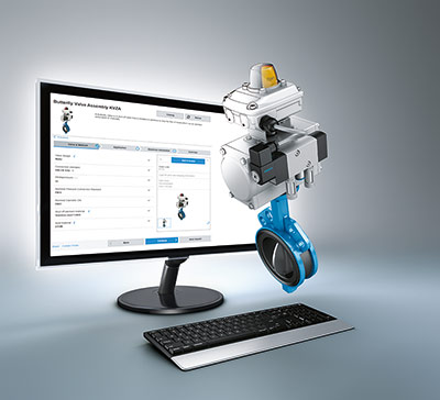 FESTO KVZA butterfly valve configurator