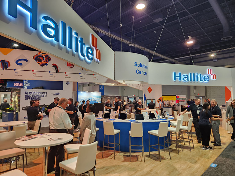 Hallite IFPE booth