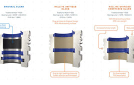 A comparison between traditional gland seals and unitized sealing designs. Image courtesy of Hallite