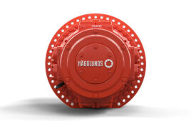 Hägglunds Quantum - introduced at CONEXPO-IFPE 2023, replaces the CB motor with better efficiency and triple the life expectancy. (Image source: Hägglunds Mellansel, Sweden)