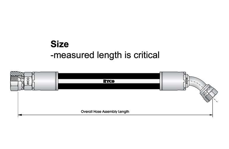 Figure 1. Hydraulic hose assembly sizes