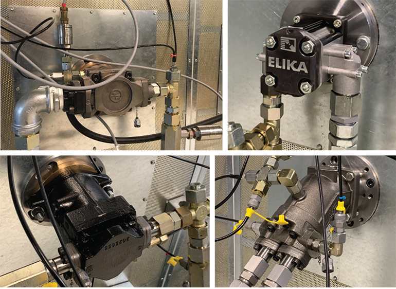 Innas engineers tested a number of hydraulic pumps and motors at both low and high speeds, with varying results. Hydraulic pump performance