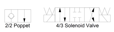 Hydraulic-symbology-square-valves