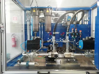 Hydreco Hydraulics' manufacturing line for its neww HY2 line of gear pumps in Parma, Italy