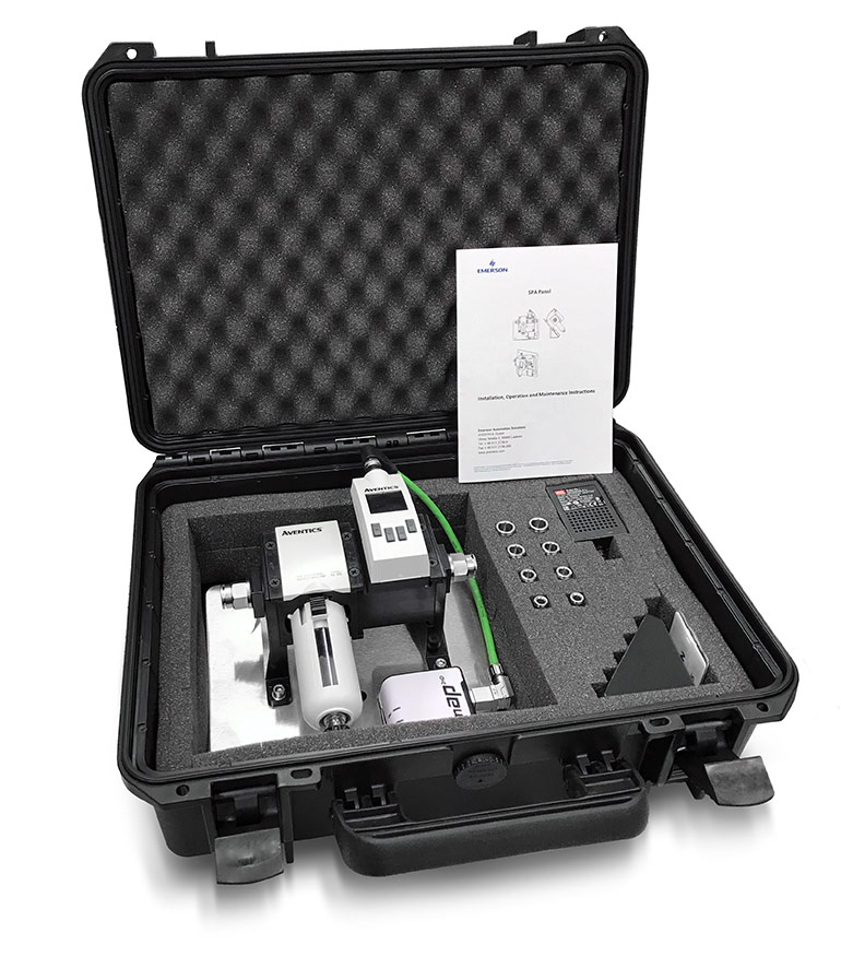 The AVENTICS Smart Pneumatics Analyzer (SPA) lets customers easily access real-time data to monitor pneumatic system parameters and improve overall equipment effectiveness (OEE). 