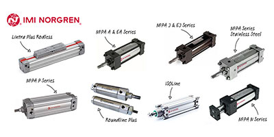 IMI Precision Engineering Norgren custom pneumatic actuators 2019-Actuator-Family