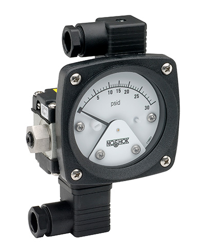 Noshok differential pressure gauge 