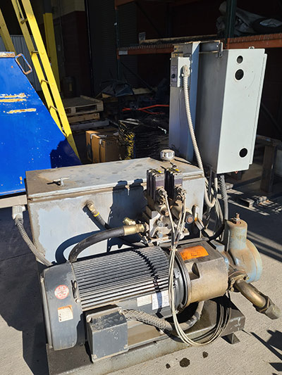 The hydraulic power unit from the Bell’s control tower, before being rebuilt by Tuner Hydraulics. Image Turner Hydraulics/TASCorp.