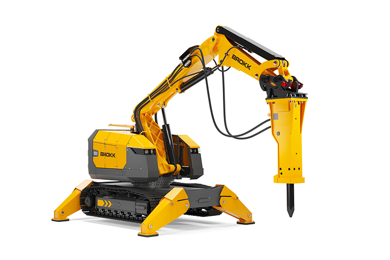 The new Brokk 900 features more-powerful hydraulic breakers. 