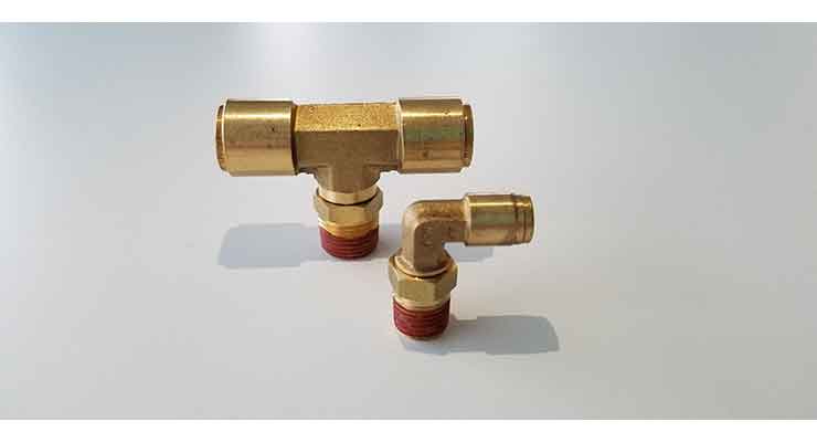 Polyconn DOT approved push-in brass fittings