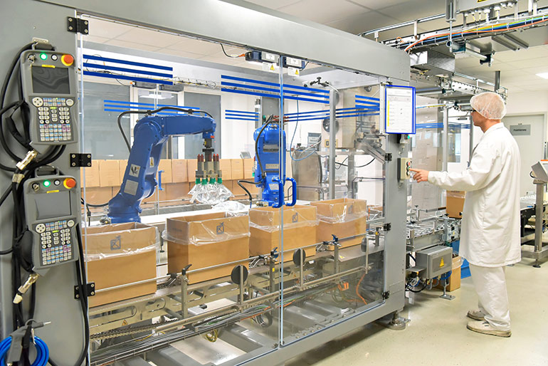  JElectro-pneumatic regulation ensures proper force control in critical applications, such as packaging volume in medical packaging, where it is vital that the amount of product in the package matches the label.