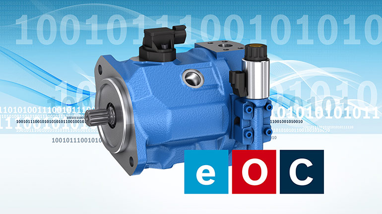 Electronic Open Circuit pump combines Software and hydraulic components for dynamically controlling travel and working functions in one hydraulic circuit.