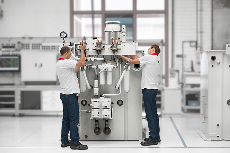 OEM-certified repair facilities have specialized equipment and factory-trained technicians who inspect, service and maintain hydraulic equipment.    | courtsey of Bosch Rexroth