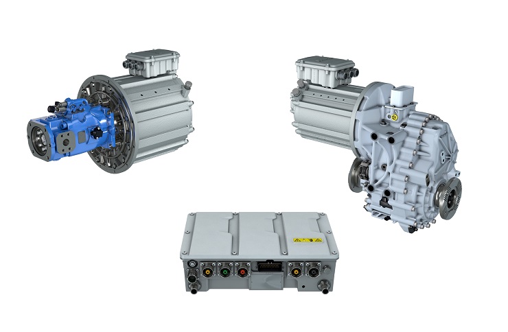 The eLion portfolio of electric motors and power electronics can drive vehicle hydraulics and reduce energy consumption.