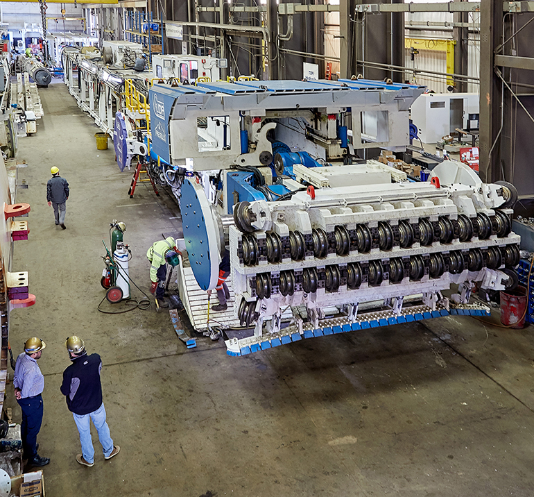 The Robbins MDM5000 is the first boring machine of its kind to cut rectangular tunnels.