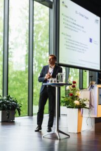 Marcus Geimer, professor at Karlsruher Institut für Technology, speaks at SICFP 2023.