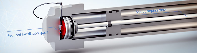 The MAX linear encoder from SICK is designed for position measurements in mobile hydraulic applications in hydraulic cylinders and controls hydraulic components of self-driving mobile machines. The magnetostriction technology provides highly reliable, wear- and maintenance-free absolute position detection. The pressure-resistant housing protects the encoder in the hydraulic cylinder from influences during operation, such as fluid temperatures, vibrations, hydraulic oil, electrical and magnetic fields.