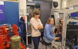 Tatiana Minav is mentoring 10 students, including three young women, at Tampere University