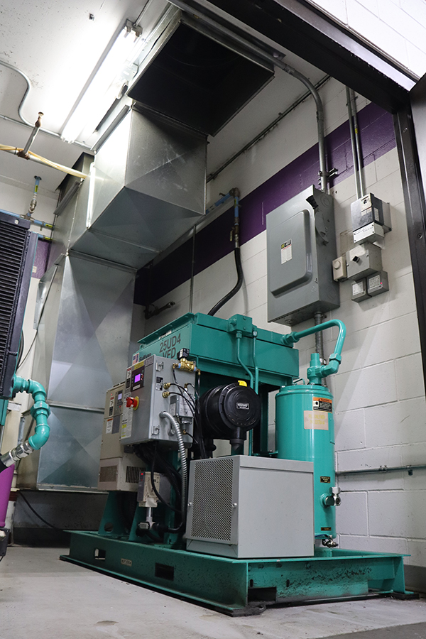 Properly ventilated compressor rooms with low intake and high exhaust maximizes efficiency and equipment longevity. 