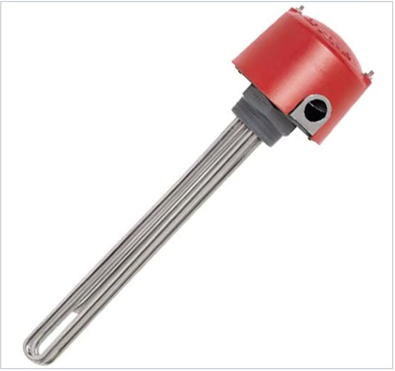 Screw Plug Heaters from Warren Electric consist of tubular elements that are brazed or welded to a screw plug and provided with terminal enclosures. They are screwed directly into a tank wall or through a matching pipe coupling. Image courtesy of Motion