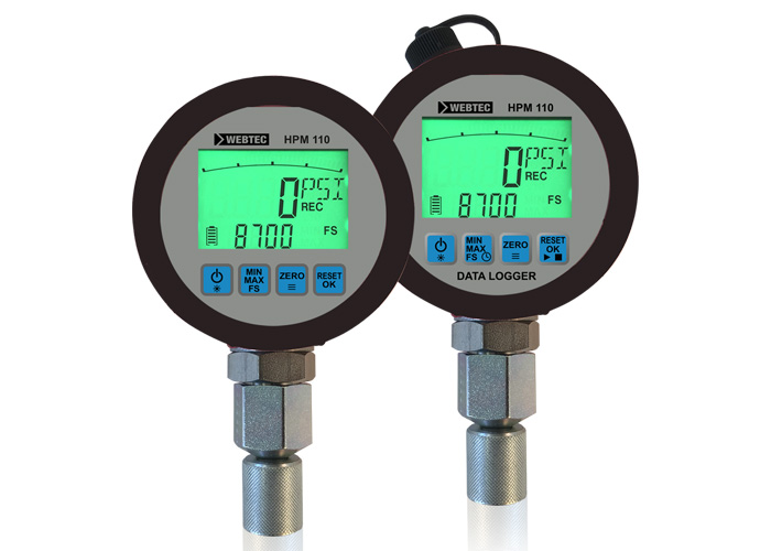 webtec HPM110_digital pressure gauge logger