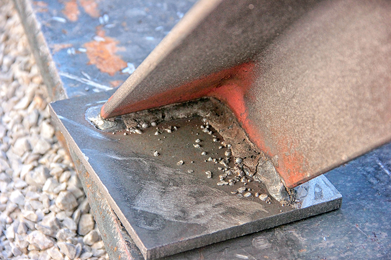 Manufacturing all hydraulic components creates weld slag and splatter, which can end up as built-in contamination.