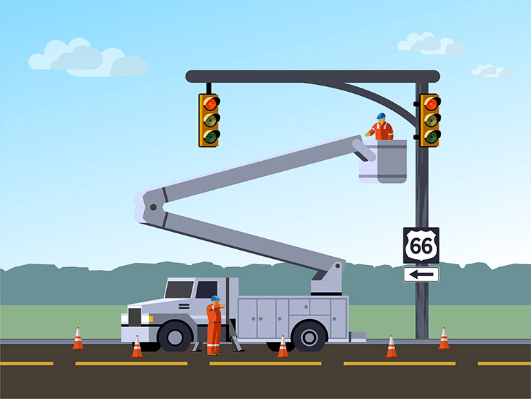 Aerial platforms on work trucks require check valves for safety