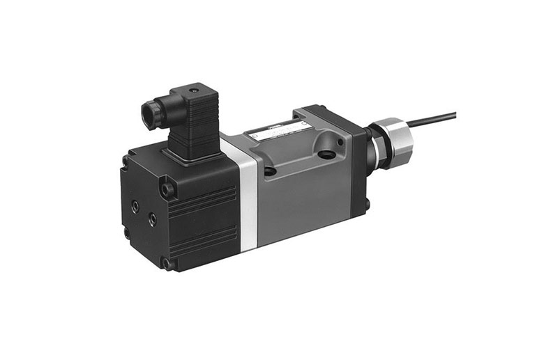 A look at Yuken Hydraulics' EL Series closed loop, high response type proportional electro-hydraulic directional and flow control valves with OBE (on board electronics). Image courtesy of ALA Industries