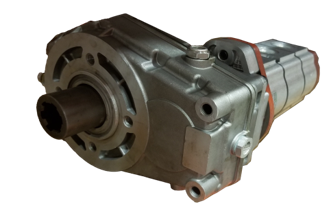 Samples of custom tandem-stacked gear pumps from Bailey International